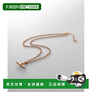 1h可退 日本直邮COCOSHNIK 女士 银色曼特尔主题镀18K金项链 7673