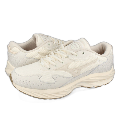 日本直邮MIZUNO WAVE RIDER B 男士低帮运动鞋 OFF WHITE/WHITE