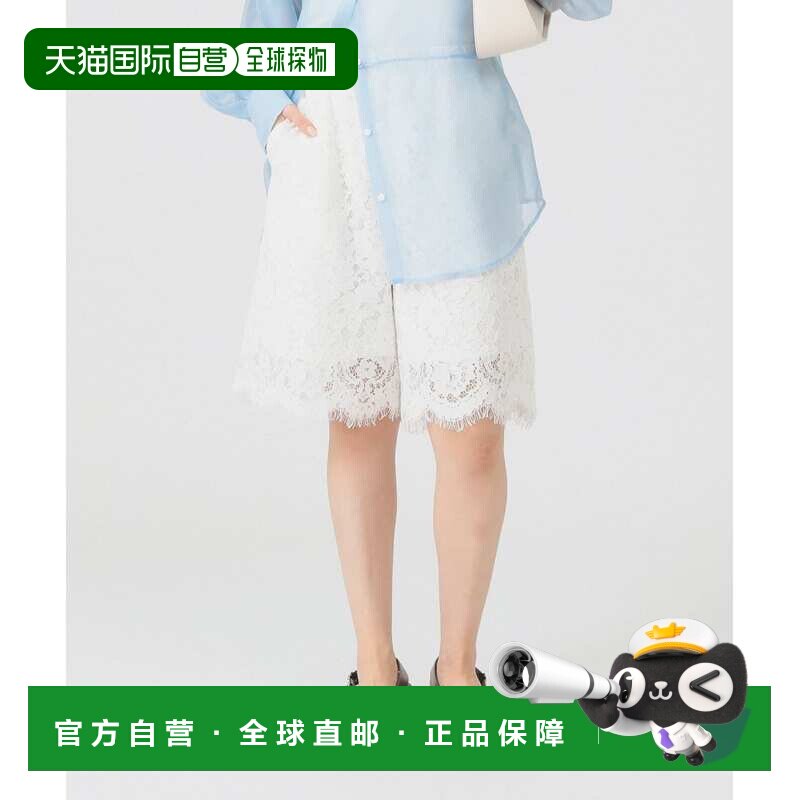1h可退 日本直邮Ray BEAMS 女士 巴美达短裤 镂空蕾丝下摆设计 61图片