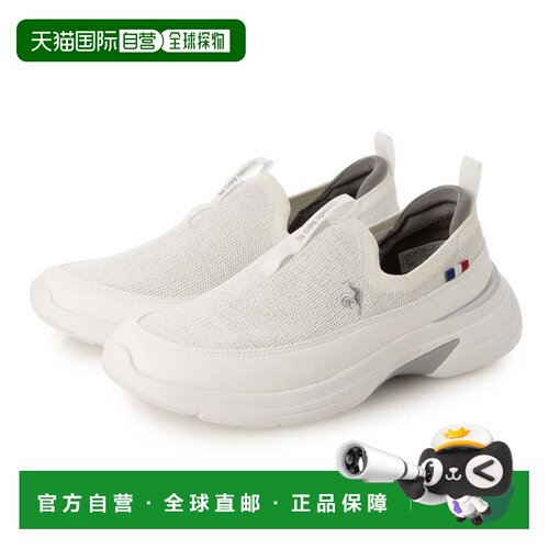 日本直邮le coq sportif 针织运动鞋 LCS 洛林 FK 白色一脚蹬