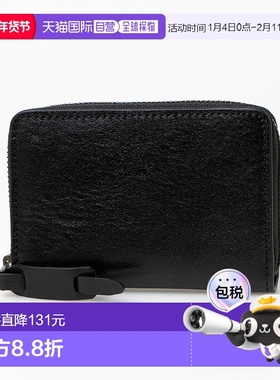 日本直邮AVIREX 意大利皮革圆形迷你钱包卡包 [AV1129DM10439]