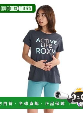 日本直邮ROXY 女士ACTIVE LIFE健身半袖T恤 25FWRST254535GRY 灰