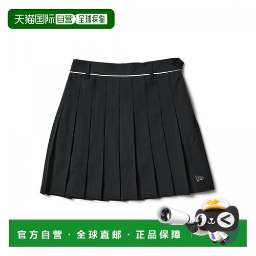 日本直邮NEWERA 女士百褶裙黑色高尔夫款14859889