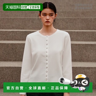 1h可退 日本直邮agnes b. 女士经典款小号卡迪根 纯棉舒适保暖 春