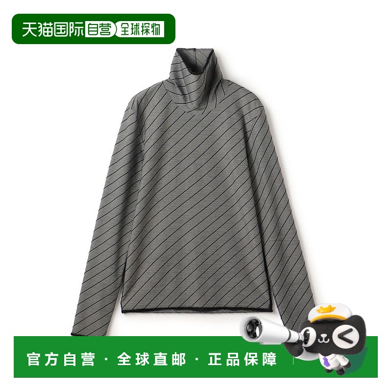 1h可退 日本直邮DES PRES 女装 立体斜纹 全棉感 修身圆领套头衫