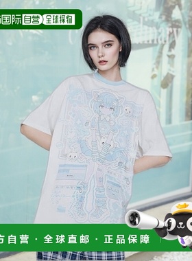 日本直邮日潮 hauls宇宙松果联名大T恤新款短袖上衣内搭