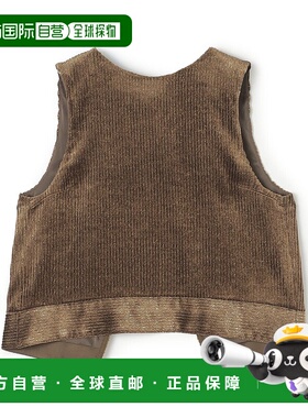 1h可退 日本直邮BALLSEY 女装 金属丝光泽 宽松无袖上衣 褶饰设计