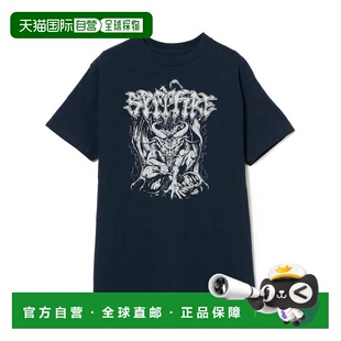 日本直邮SPITFIRE Demon Redux印花圆领T恤 11081625237 男士