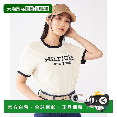 日本直邮TOMMY HILFIGER 单图案印花T恤 TO3203EM012464短袖女装