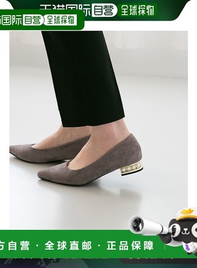 【日本直邮】Menue menue 后跟 Conscious 珍珠图案尖头高跟鞋（3