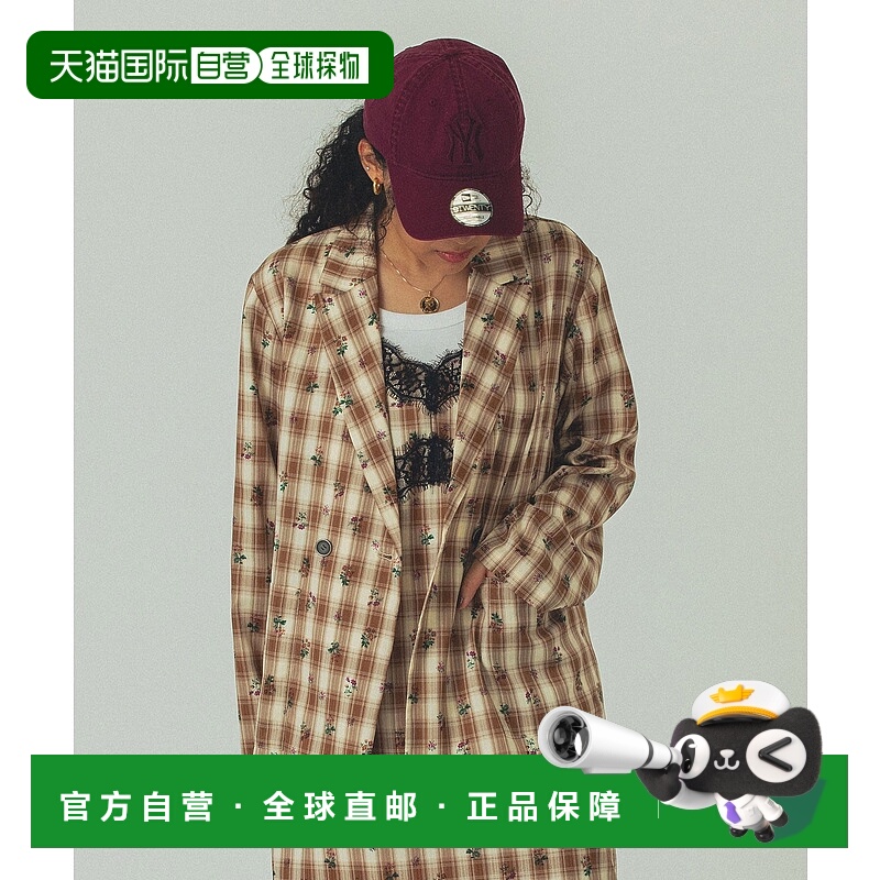 1h可退 日本直邮mag.by c 女士宽松 oversize 花纹长版外套 20525