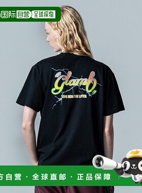 1h可退 日本直邮glamb 男女同款復古风格标志T恤 GB0125/CS17