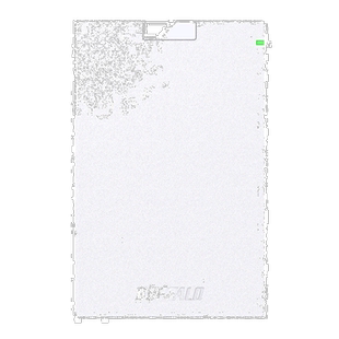 【日本直邮】巴比禄 USB3.1 便携式硬盘HDD标准型白色1TB巴法络