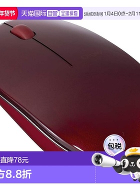 【日本直邮】Nakabayashi仲林 Digio2蓝牙鼠标 3键 红色 Z2406