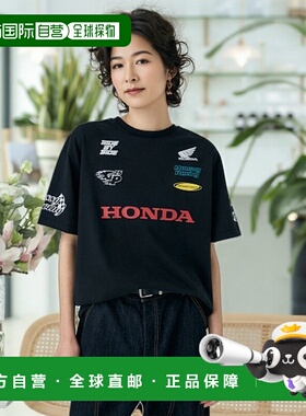 1h可退 日本直邮MOUSSY 女士HONDA RACING大码T恤  010ISL018011