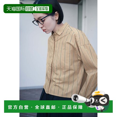 1h可退 日本直邮THREE FIFTY STANDARD 女士 条纹 cropped 衬衫 3