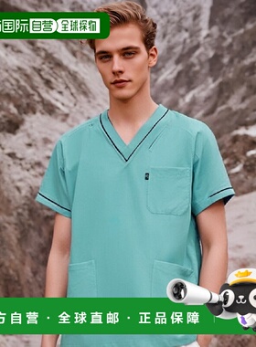 【日本直邮】Mizunoo 医用手术服 男女皆宜高度耐用 翠绿色LL MZ0