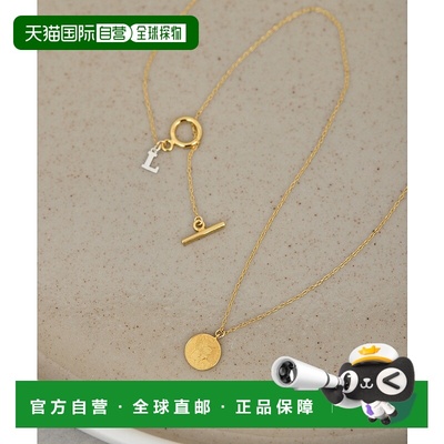 1h可退 日本直邮Lemme.×2.718 女士精致金币吊坠项链 日常百搭层