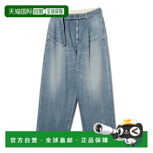 日本直邮Graphpaper 男士 轻褪色赤耳牛仔裤 腰带【付后1h可退】