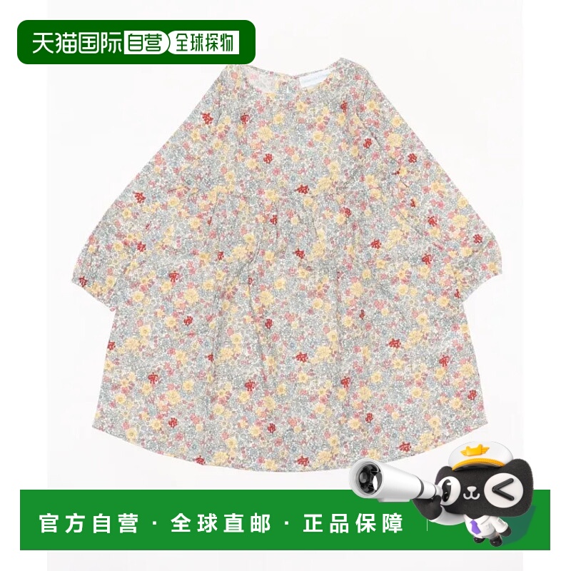 1h可退 日本直邮Catherine Cottage 儿童款花朵印花棉质连衣裙 春