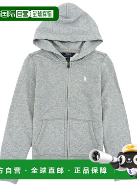 日本直邮Ralph Lauren 儿童连帽衫M 码（8-10）灰色CORE REPLEN31
