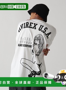 日本直邮AVIREX BLACK SCORPIONS长袖T恤 [AV1129EM020266] 黑色