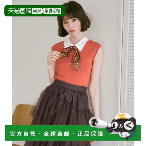 31 Sons de mode 女装 小圆领波点蝴蝶结针织衫 TT638302