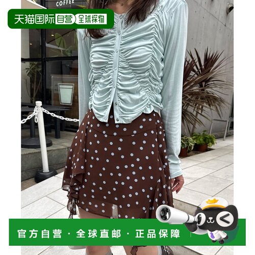 日本直邮CIAOPANIC 女装 波点透视感变形下摆迷你【付后1h可退】