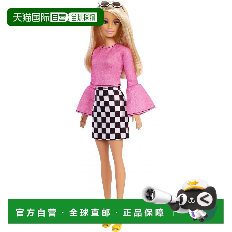 【日本直邮】MATTEL芭比时尚达人粉红光晕FXL44仿真玩具美泰塑料