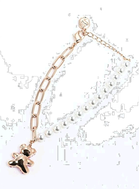 日本直邮施华洛世奇手链 泰迪熊粉色 x x 玫瑰金 5669169 泰迪熊