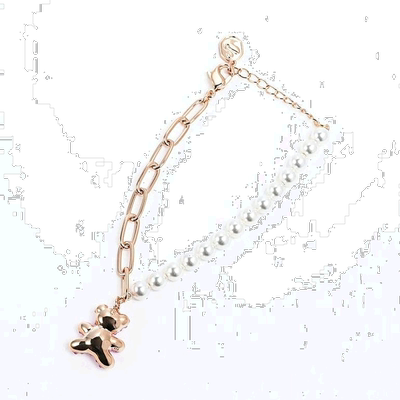 日本直邮施华洛世奇手链 泰迪熊粉色 x x 玫瑰金 5669169 泰迪熊