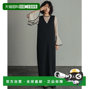 及V领连衣裙两件套长款 1h可退 衬衫 女士蕾丝喇叭袖 日本直邮GIRL