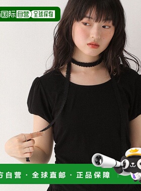 1h可退 日本直邮Heather 女士蕾丝领结短袖T恤 578283