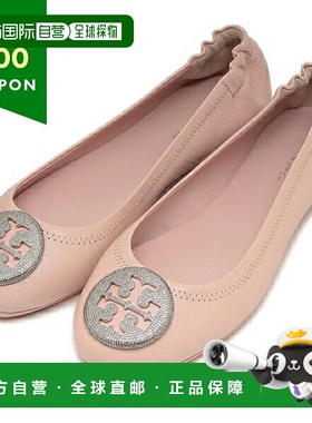 日本直邮Tory Burch 芭蕾舞鞋平底鞋 Minnie Pave 粉色女式 TORY