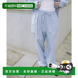 1h可退 日本直邮URBAN RESEARCH 女士印度斯宾棉条纹休闲裤 URA42