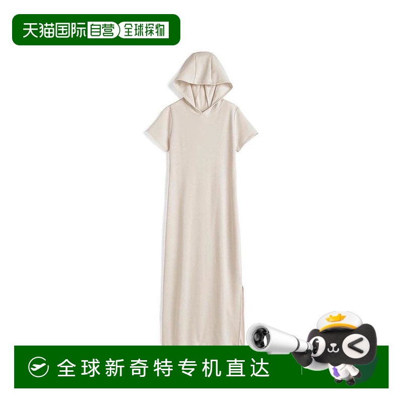 日本直邮日潮 GRL连帽长款开衩短袖连衣裙sm303