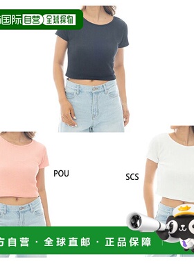 日本直邮Billabong 女士 2WAY 婴儿版型T恤休闲装上衣短袖T恤橙色