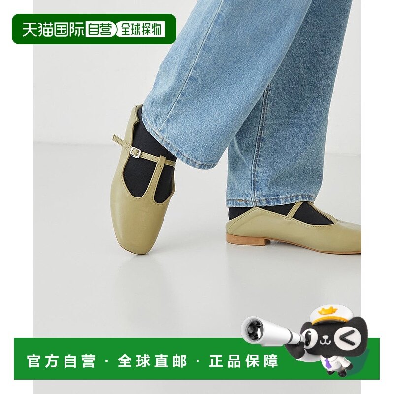 日本直邮Menue 柔软T字带2WAY女鞋 ME8623BW02531 黑色玛丽珍鞋