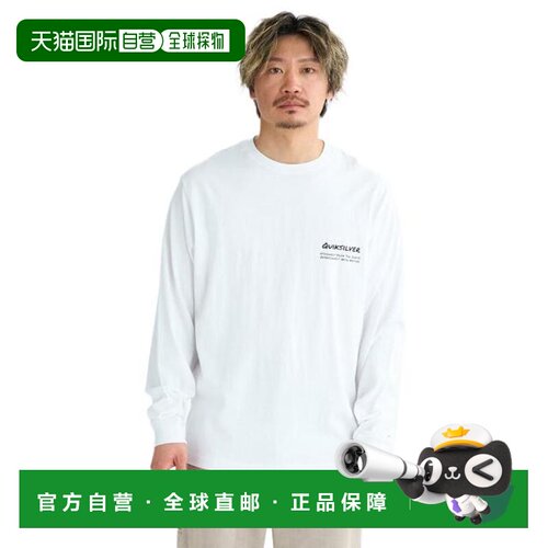 日本直邮Quiksilver PG手绘长袖T恤 25FWQLT254002WHT 男款