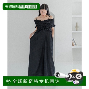 女士交叉褶皺一體褲 490860 日本直郵Heather 1h可退