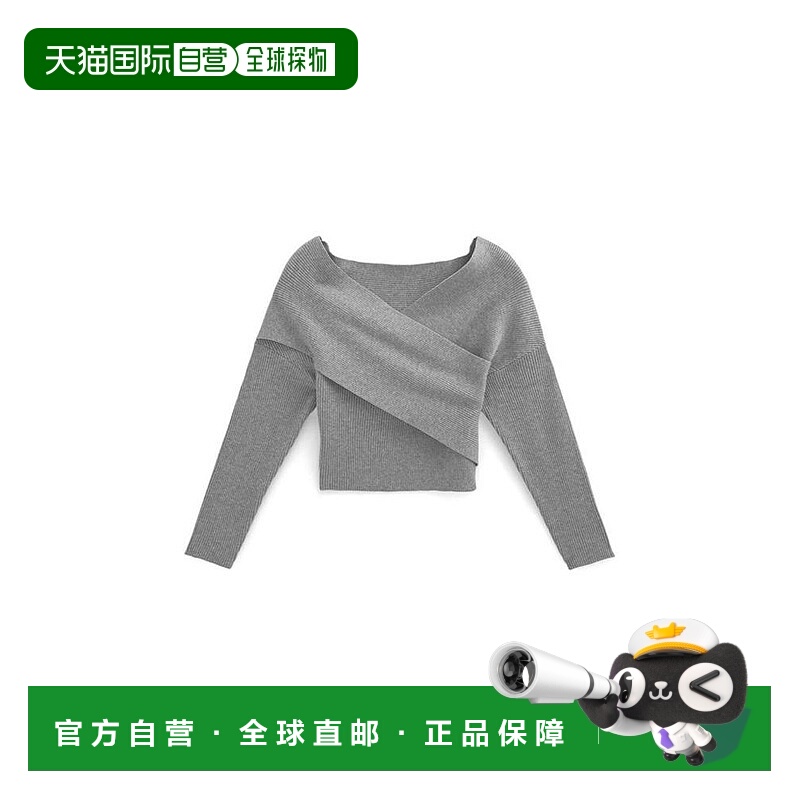 日本直邮日潮 GRL 交叉裹身针织上衣 ru1112裙子牛仔裤