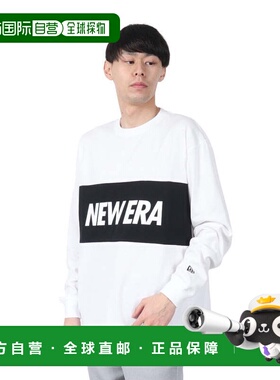 日本直邮NEW ERA 男士女士大码高性能长袖T恤 Wordmark Logo [144