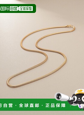 日潮跑腿COCOSHNIK K18椭圆形细蛇项链 405-36736精致礼物蛇骨链