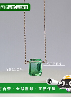 1h可退 日本直邮cui-cui 双色水晶项链 K10YG 783567cuicui