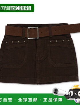 日本直邮SPINNS 女装 紧身迷你裙 水钻装饰 双尺寸可选 内搭短裤