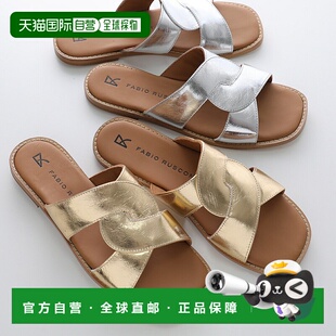 日本直邮Fabio Rusconi 凉鞋 MI2654 AVENTADOR 女士皮革金属平底