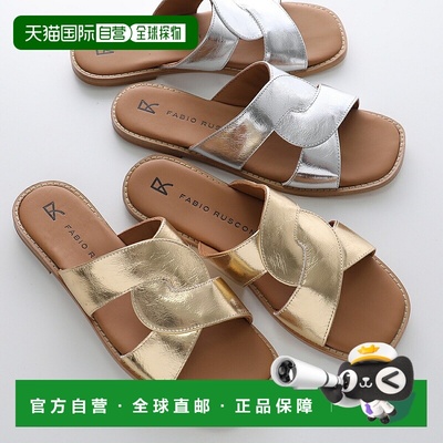 日本直邮Fabio Rusconi 凉鞋 MI2654 AVENTADOR 女士皮革金属平底