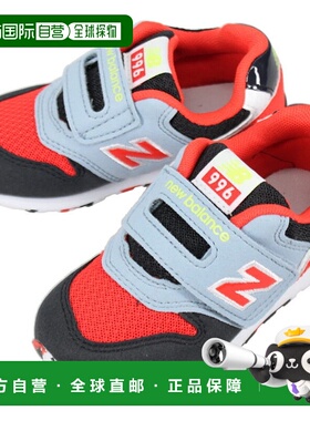日本直邮New Balance 儿童运动鞋 IZ996 MF3 黑/红 黑色/红 12-16