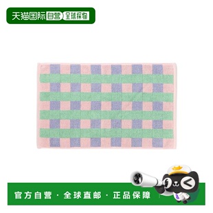 1h可退 日本直邮Francfranc 抗菌防臭毛巾垫 格子 粉色