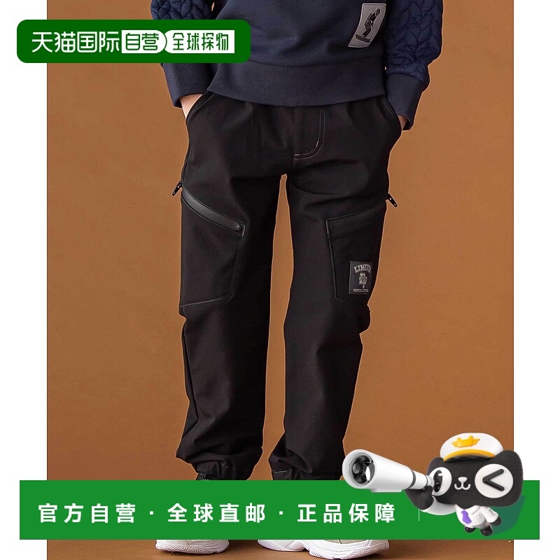 1h可退 日本直邮BeBe Petits Pois Vert 儿童 机能斜扣腰包 NPU j